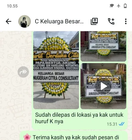 Pengiriman Papan Bunga Duka Mangga Dua