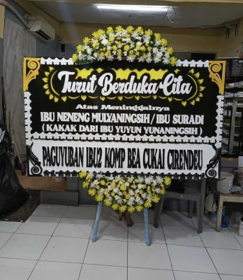 Papan Bunga di Mangga Dua